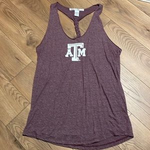Chica-d Brand Texas A&M Racerback Tunic in Maroon (XL)